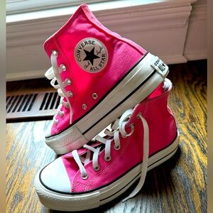 Hot Pink custom converse all star chuck taylor size women’s 7.5